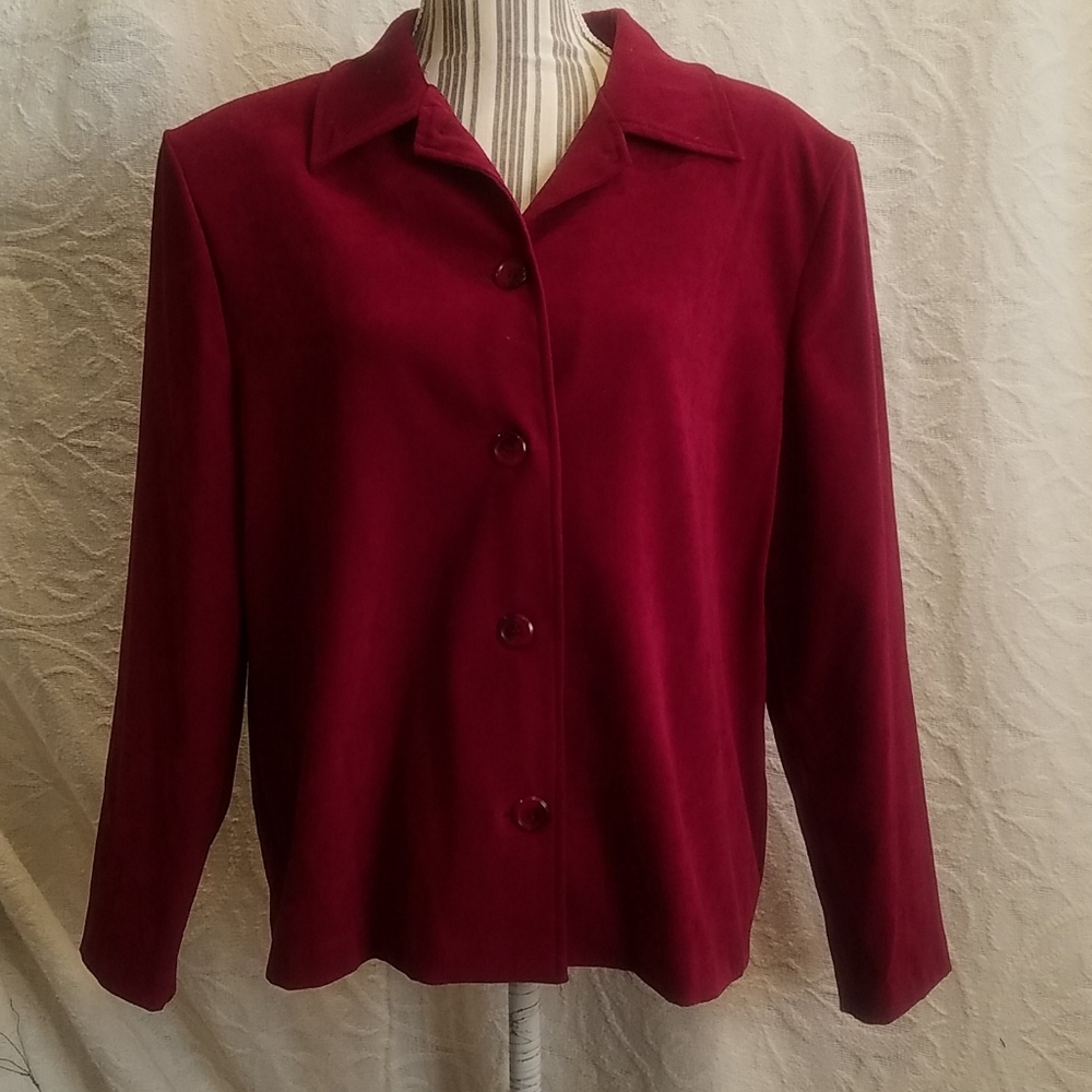 BRIGGS Maroon Lightweight Jacket Size LP